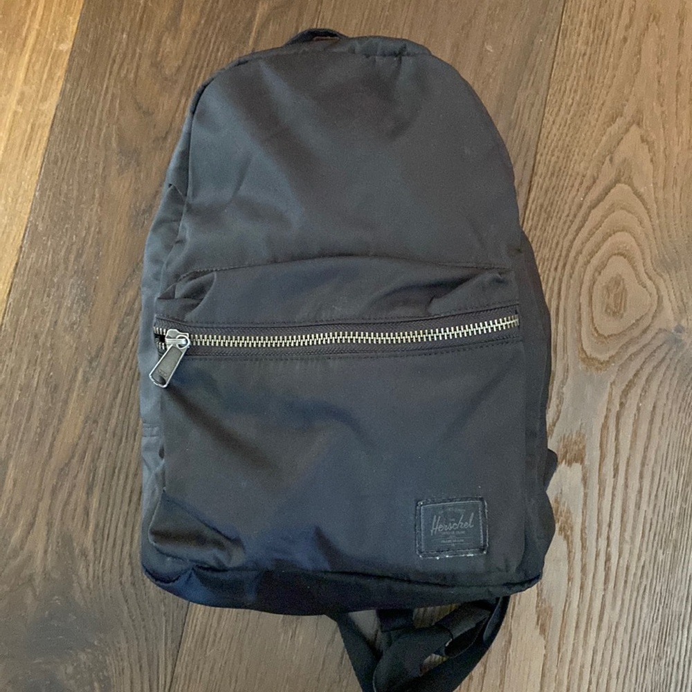 Herschel mini black nylon backpack